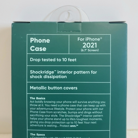 ONN. Purple Pink Red Glitter Ombre IPhone 2021 6.7" Screen Case - Picture 9 of 10